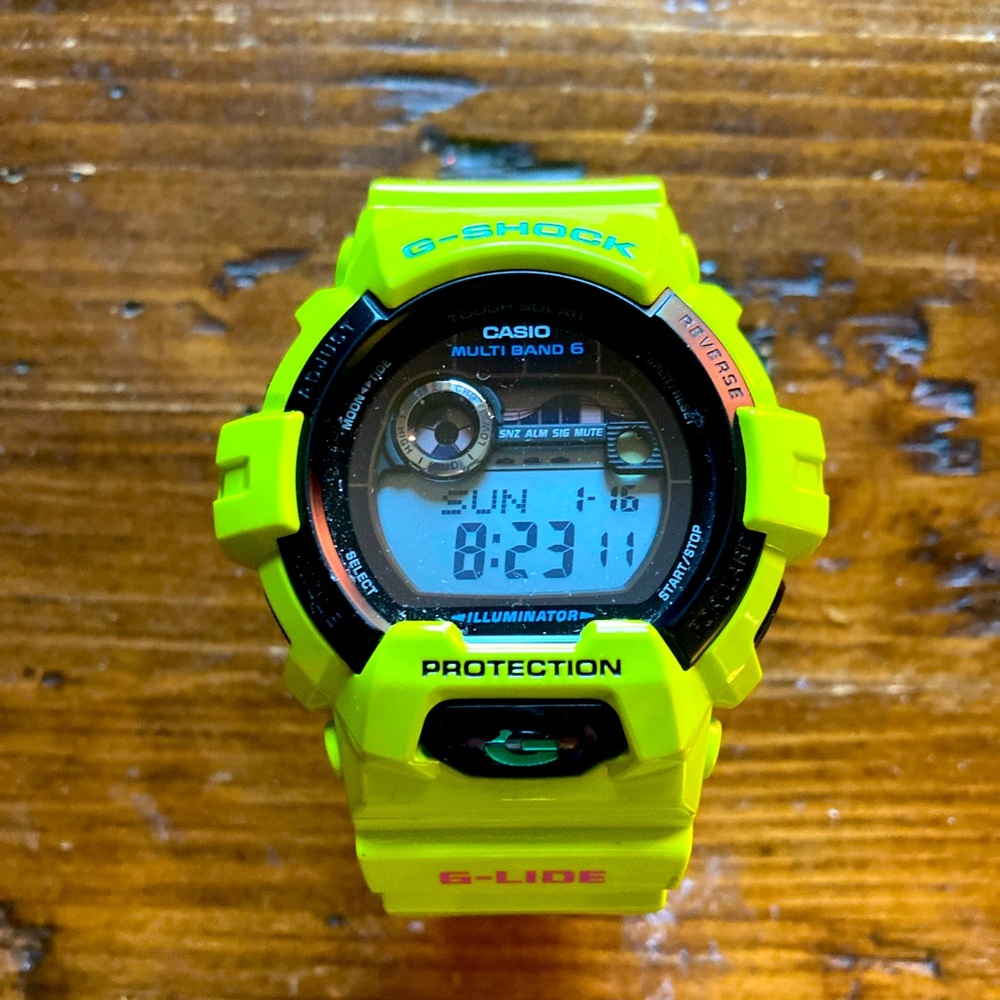 Casio G-Shock GWX-8900C G-Lide “Kermit” Lime Green
